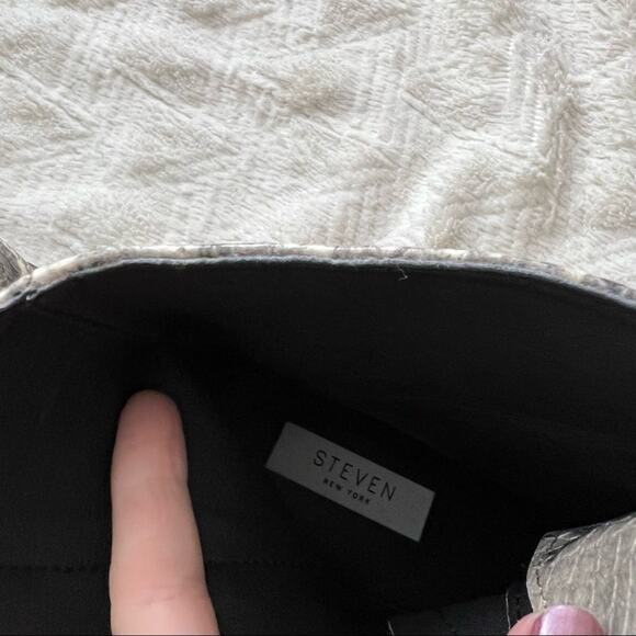 Steven by Steve Madden Harmon Snakeskin Triple Buckle Boots - Picture 10 of 11